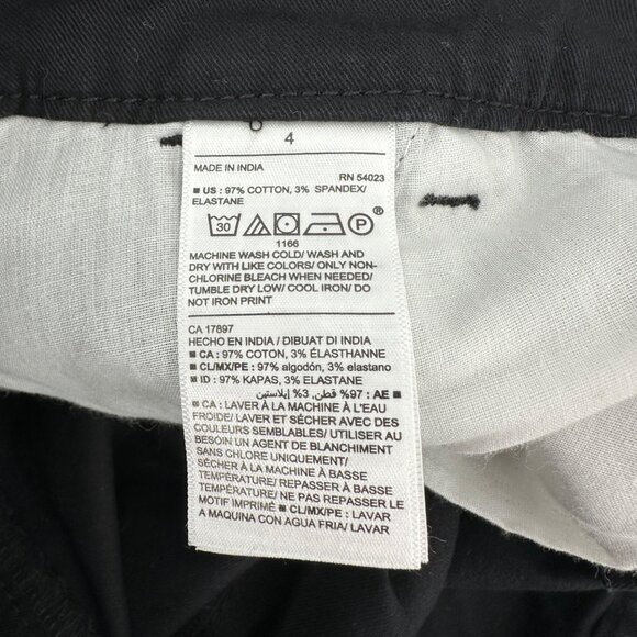 NWOT Old Navy Womens Black Semi-Evasé Cotton Blend Boot-Cut Pants Size 4 - Picture 6 of 10